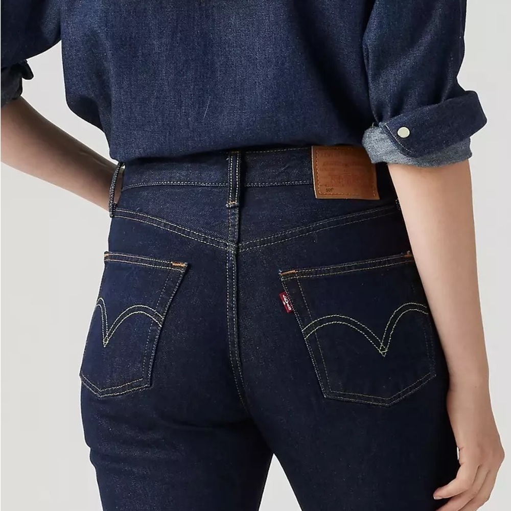 Levi's 501 original Dark Wash button fly - Picture 3 of 9